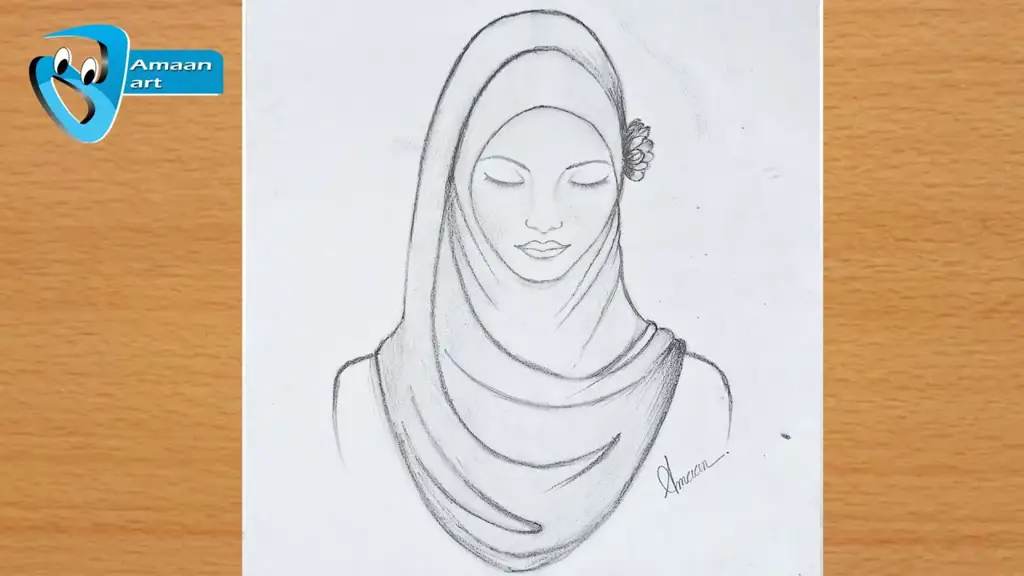 Tutorial menggambar hijab mudah