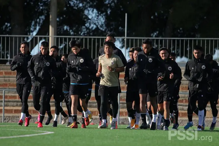 Timnas Indonesia U-19 sedang berlatih