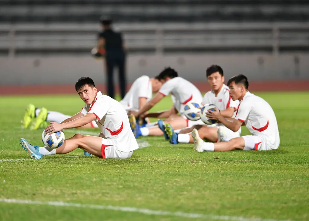 Timnas Korea Selatan U-23 sedang berlatih