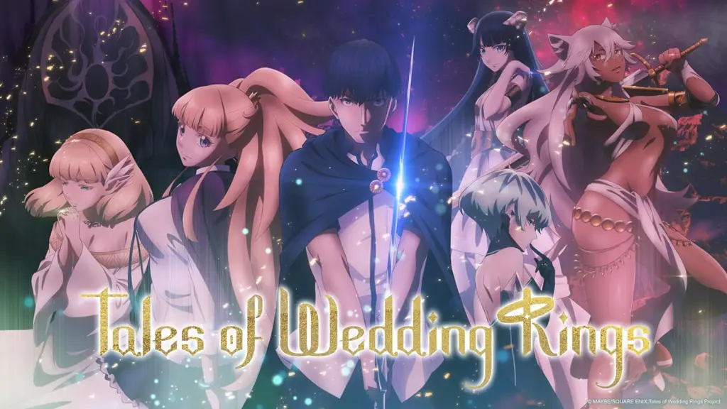 Adegan anime Tales of Wedding Rings yang menampilkan Leon dan Iris