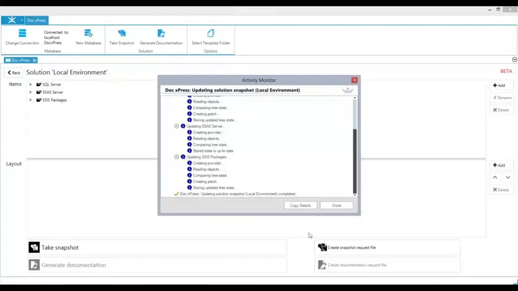 Gambar contoh tools debugging di SSIS