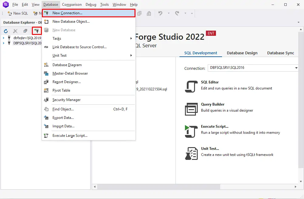 Ilustrasi Connection Manager di SQL Server