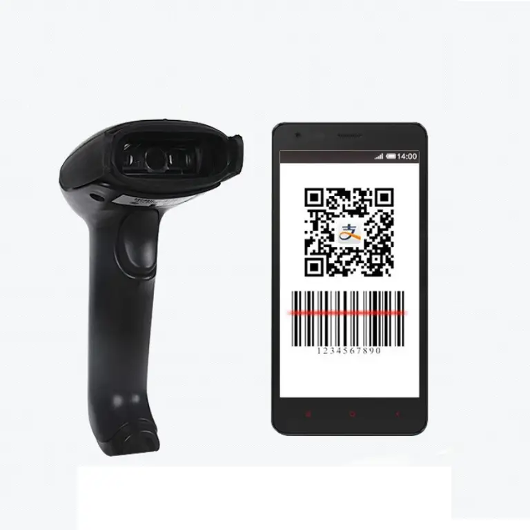 Gambar barcode scanner yang digunakan untuk membaca kode produk