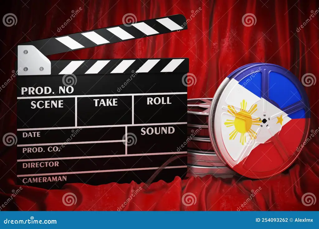 Antarmuka layanan streaming dengan gambar mini film Filipina