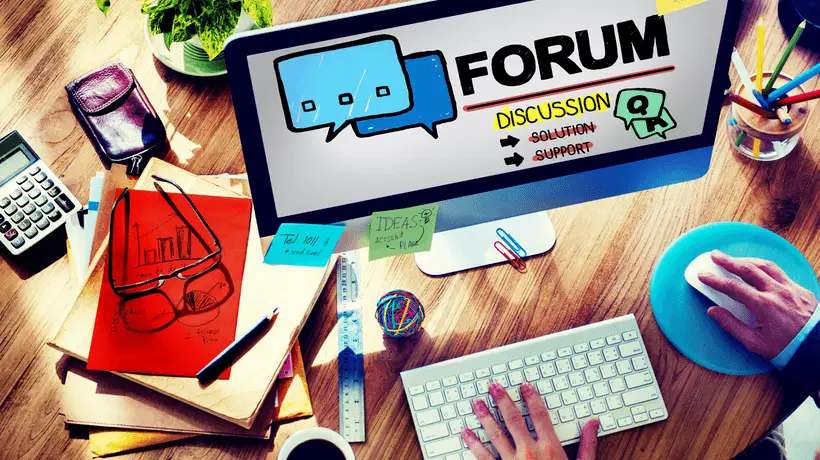 Gambar diskusi forum online