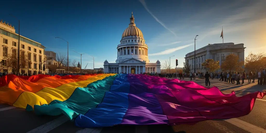 Ilustrasi hak-hak LGBT+