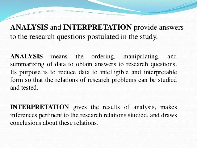 Ilustrasi analisis dan interpretasi data