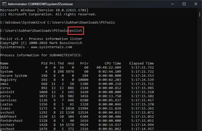 Gambar contoh penggunaan perintah kill di terminal Linux