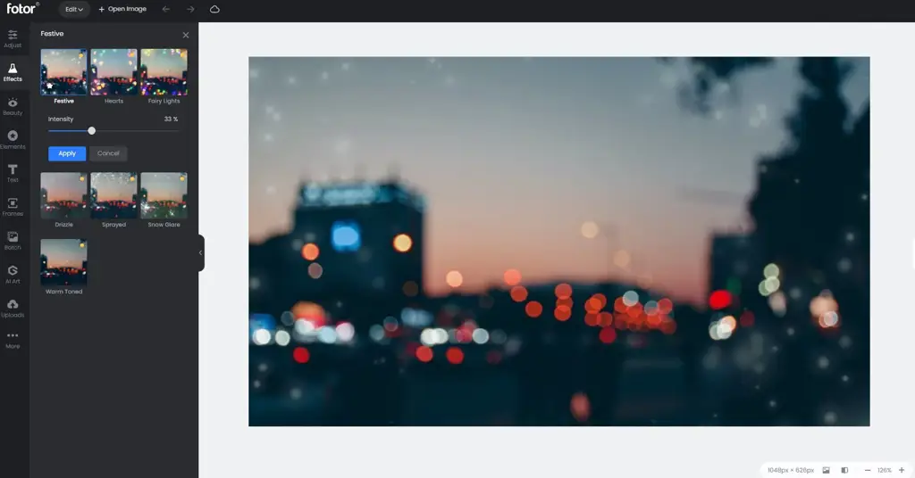 Penggunaan software editing untuk menghasilkan efek bokeh