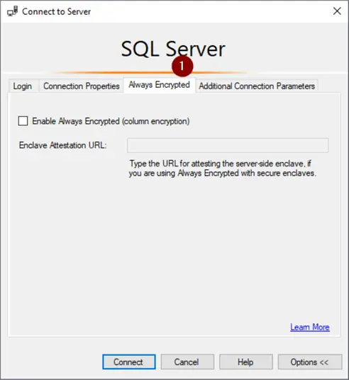 Gambar koneksi SSMS ke database