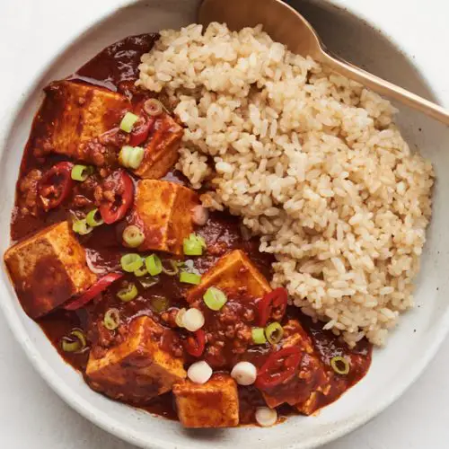 Makanan jalanan Mapo Tofu di Korea