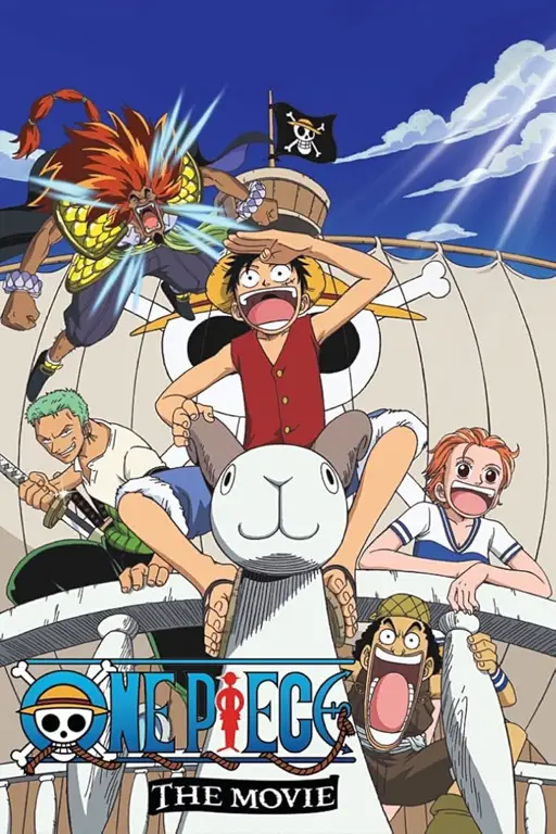 Karakter One Piece menonton film bersama