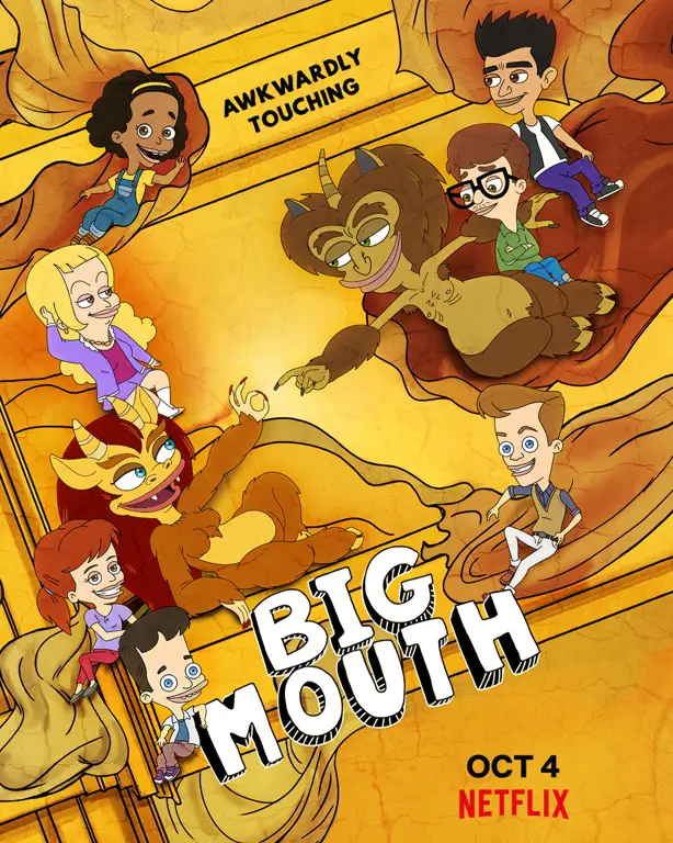 Gambar Big Mouth di Netflix