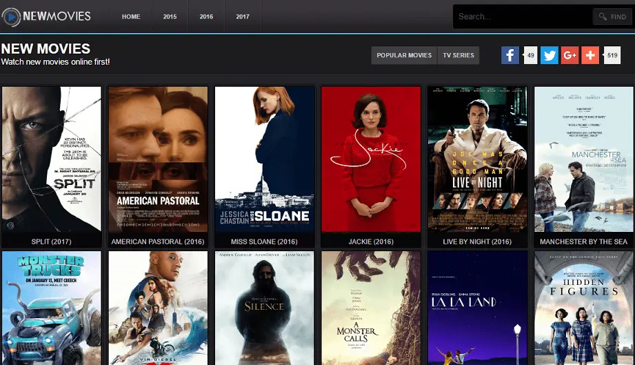 Streaming film online