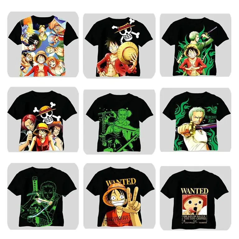 Gambar merchandise One Piece yang dijual di Indonesia