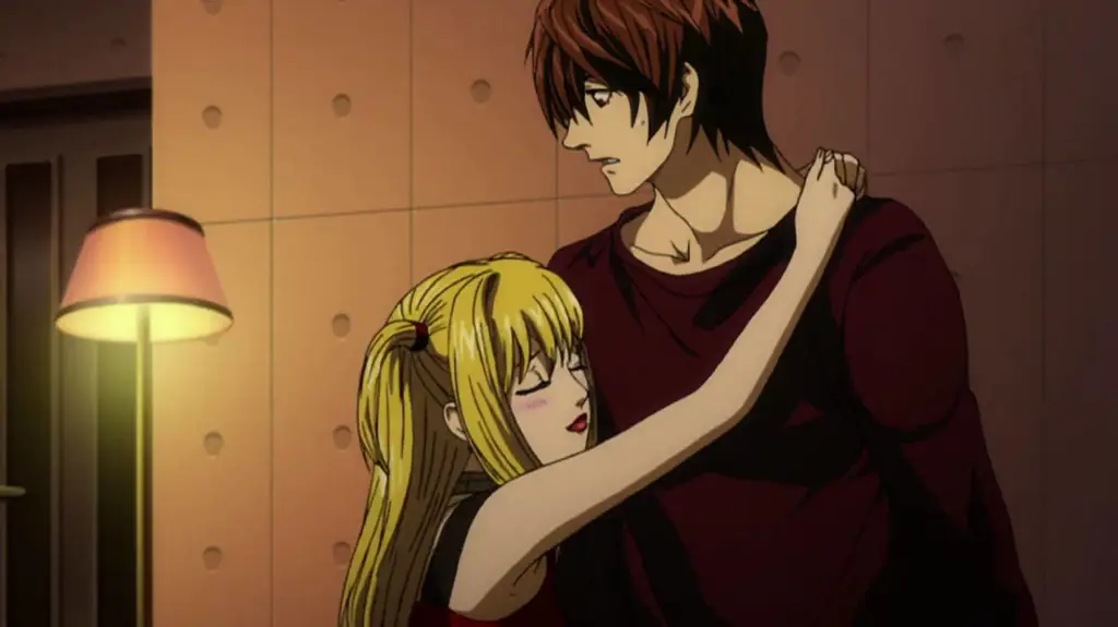 Gambar Misa Arisawa dan Light Yagami bersama