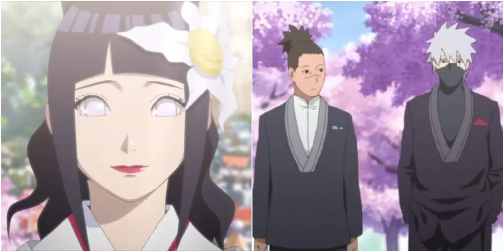 Gambar pernikahan Naruto dan Hinata yang bahagia