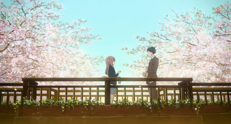 Adegan dari anime Koe no Katachi