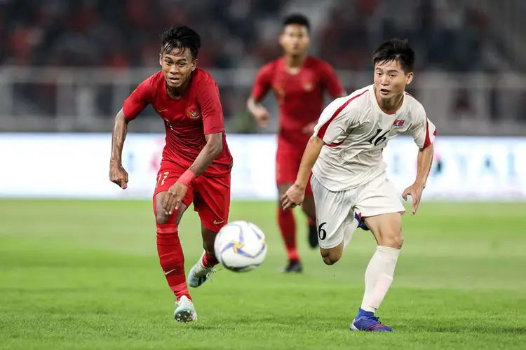 Pertandingan Sepak Bola Indonesia vs Korea Selatan