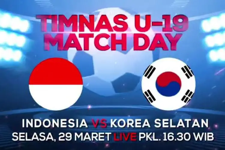 Sorotan pertandingan antara Indonesia U-19 dan Korea Selatan U-19.