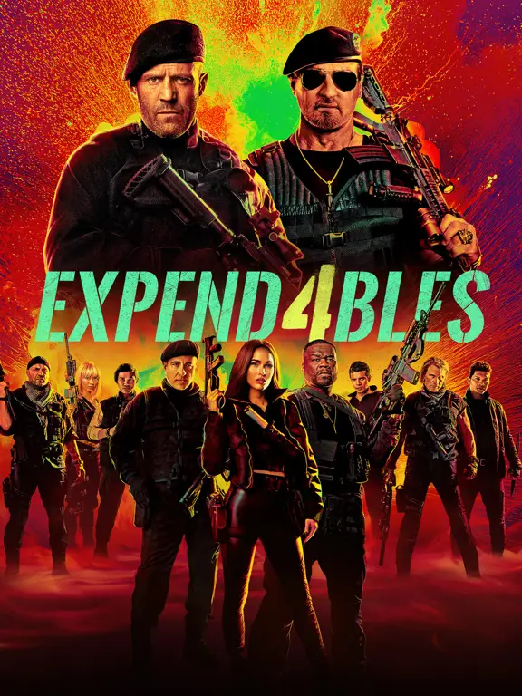 Foto di balik layar pembuatan film Expendables 4