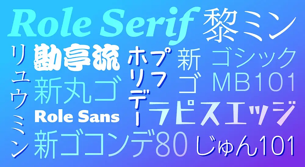 Perbandingan Morisawa Kana dengan font kana lain