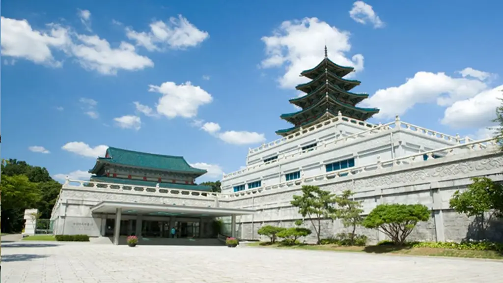 Eksterior Museum Nasional Korea yang megah