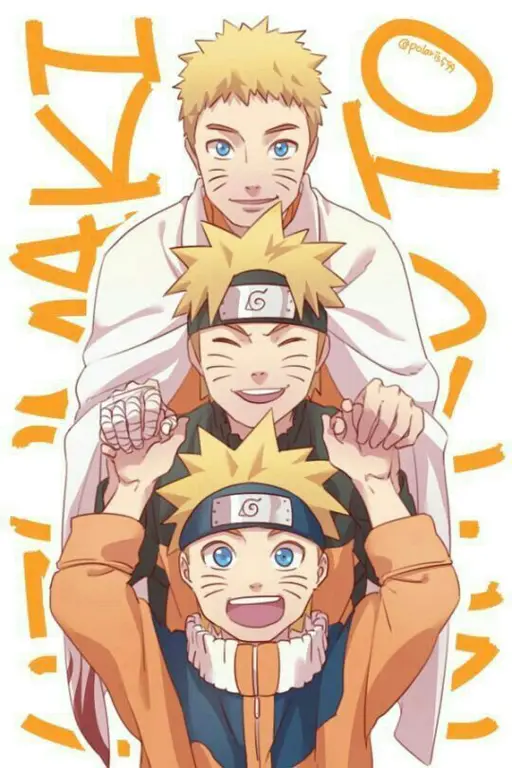 Gambar fanart Naruto Uzumaki yang ramah anak