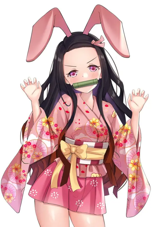 Gambar Nezuko Kamado di Mugen Train