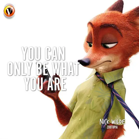 Gambar Nick Wilde, rubah licik namun jenaka di Zootopia