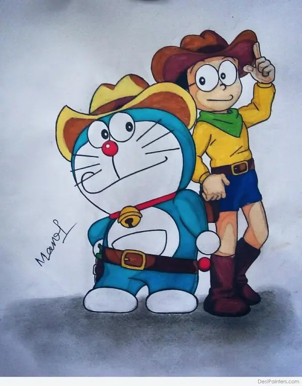 Gambar Nobita dan Doraemon