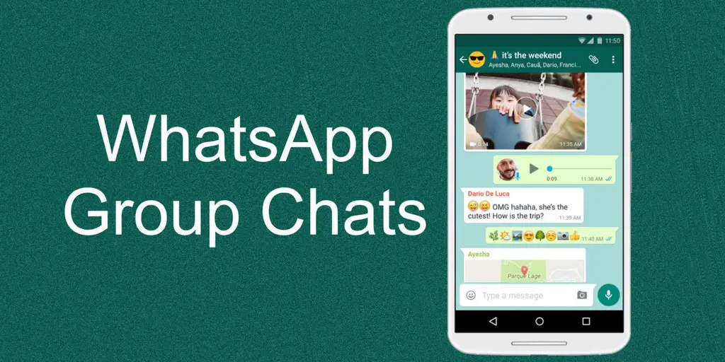 tangkapan layar obrolan grup whatsapp