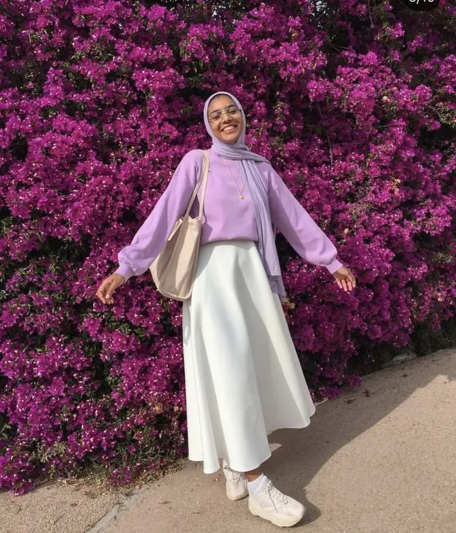 Contoh outfit hijab yang modis dan nyaman untuk study tour