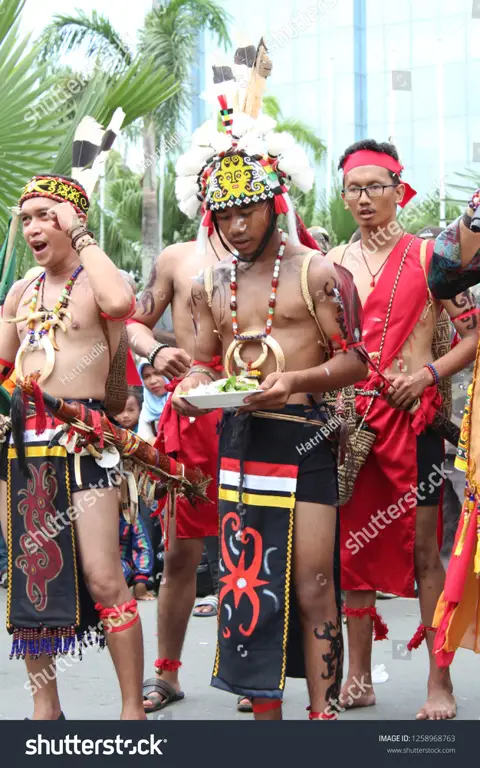 Gambar pakaian adat Dayak