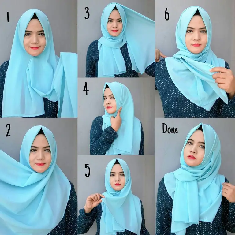 Cara menata hijab dengan berbagai gaya