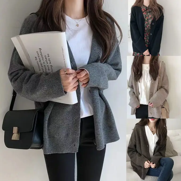 Aneka gaya dan model cardigan Korea