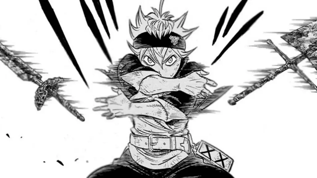 Panel-panel manga Black Clover yang menarik dan penuh aksi