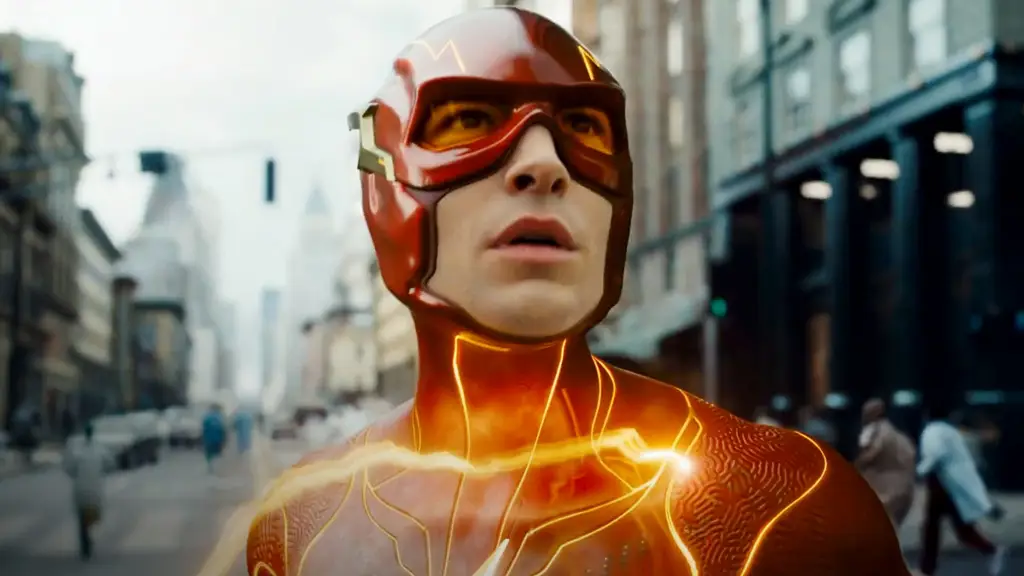 Foto di balik layar pembuatan film The Flash 2023