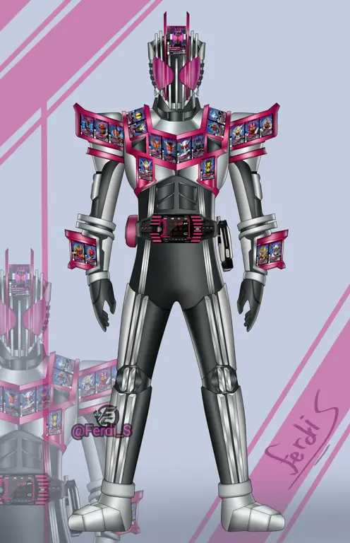 Gambar para karakter Kamen Rider Decade