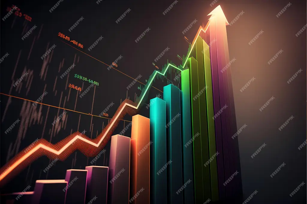 Grafik tren naik