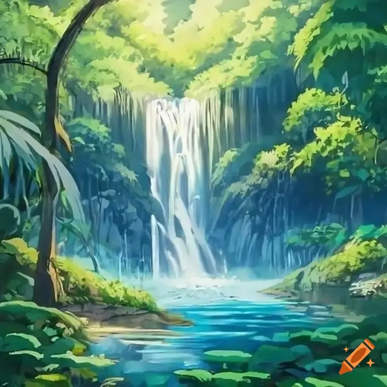 Gambar pemandangan anime yang indah dan menenangkan