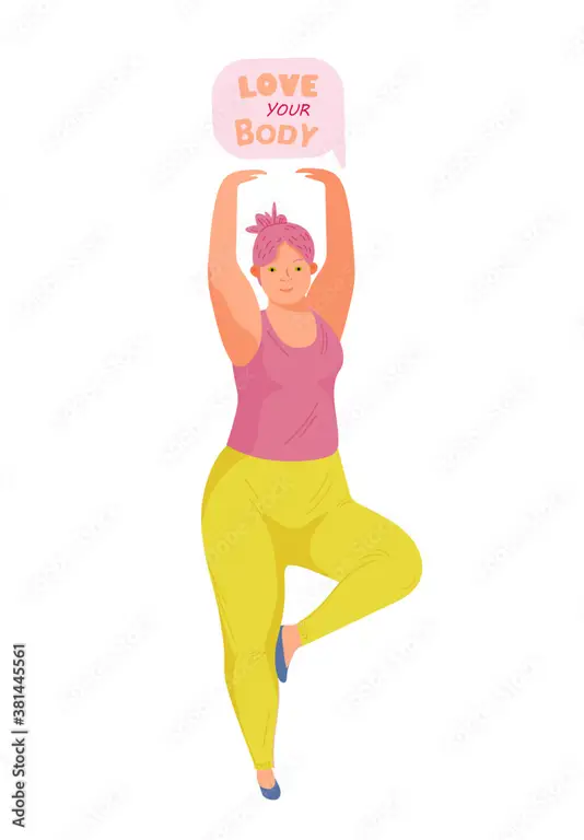 Ilustrasi body positive wanita