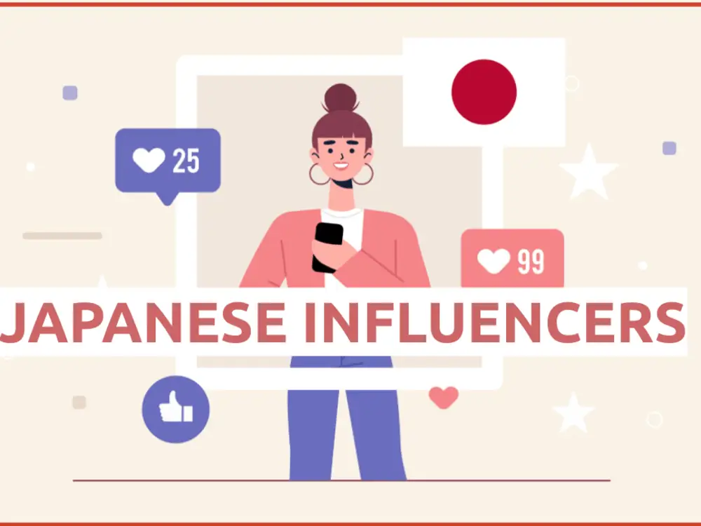 Gambar seorang influencer media sosial Jepang