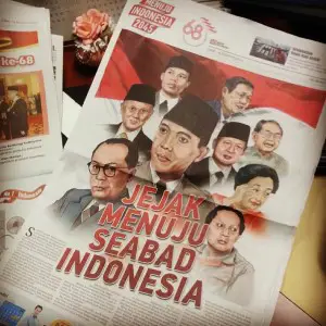 Ilustrasi laporan berita di Indonesia