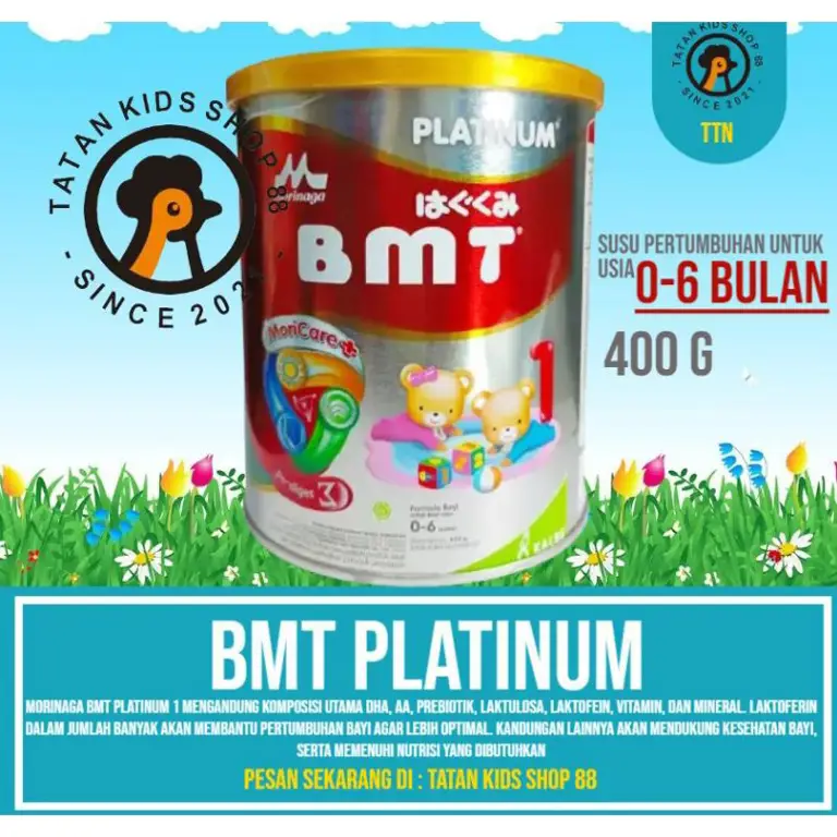 Perbandingan kemasan Morinaga BMT Platinum dan BMT biasa