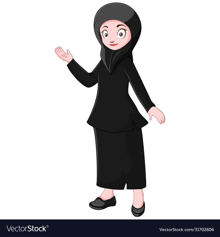 Karakter perempuan berhijab yang kuat dan inspiratif