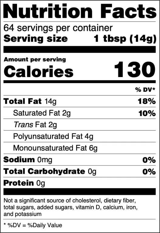 Label nutrisi susu formula bayi