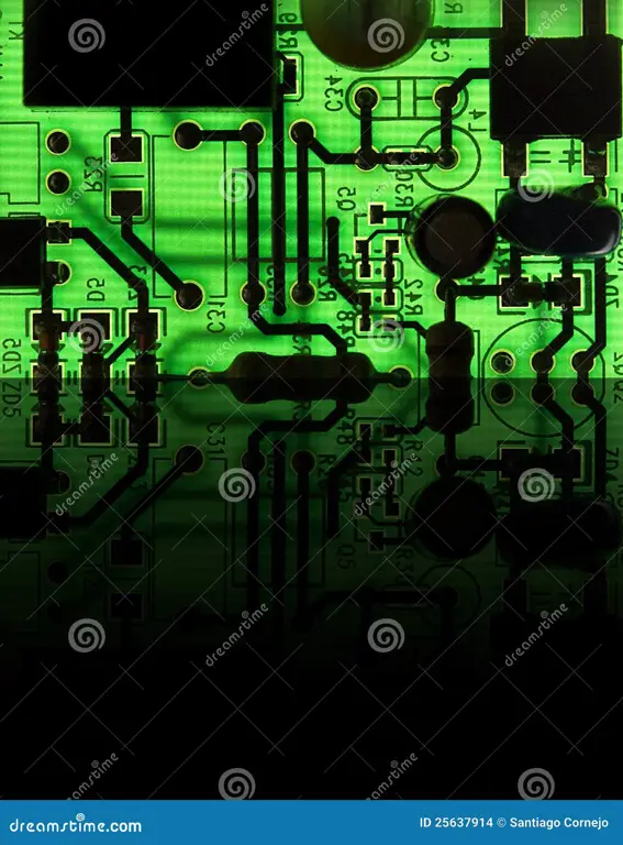 Gambar detail perangkat elektronik