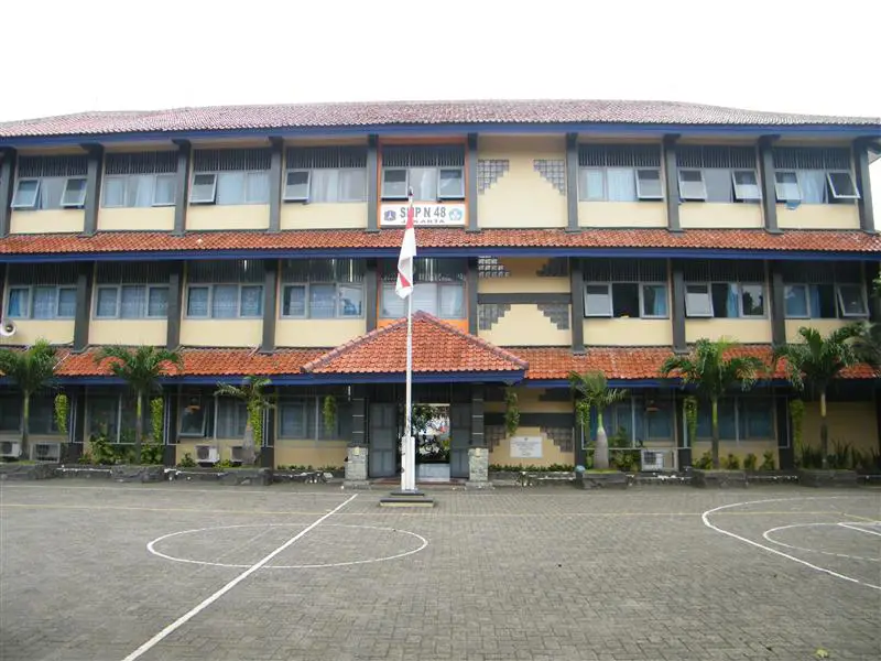 Foto bangunan SMP 19 dari masa ke masa