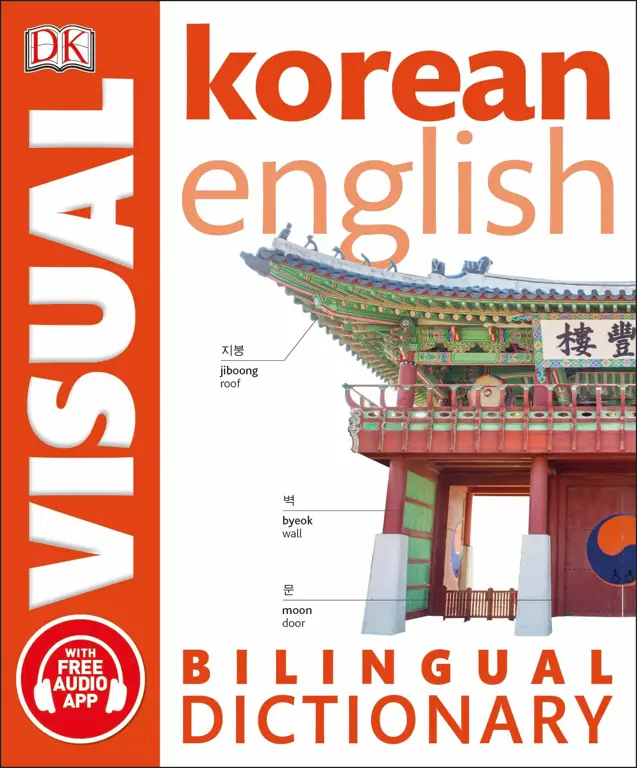 Buku teks dan kamus bahasa Korea